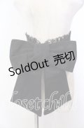 Qutie Frash / ラメリボン帯コルセット  ブラック O-25-11-19-040-QU-TO-IG-OS