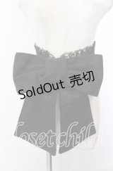 Qutie Frash / ラメリボン帯コルセット  ブラック O-25-11-19-040-QU-TO-IG-OS