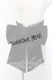 Qutie Frash / ラメリボン帯コルセット  ブラック O-25-11-19-040-QU-TO-IG-OS