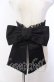 画像1: Qutie Frash / ラメリボン帯コルセット  ブラック O-25-11-19-040-QU-TO-IG-OS (1)