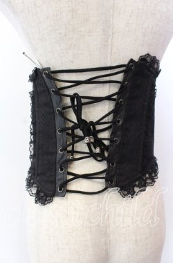 画像2: Qutie Frash / ラメリボン帯コルセット  ブラック O-25-11-19-040-QU-TO-IG-OS