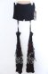 画像1: Qutie Frash / クモメッシュレッグウォーマー  ブラック×レッド O-25-11-19-044-QU-PA-IG-OS (1)