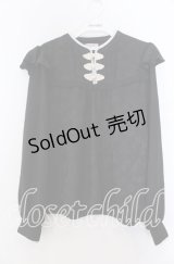 axes femme / チャイナ釦ジャカードブラウス F クロ O-25-11-19-048-AX-BL-OW-OS