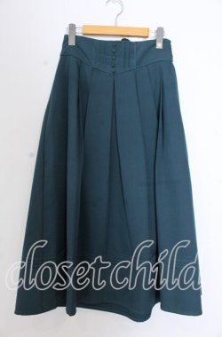 画像1: axes femme / クラシカルスカート L グリーン O-25-11-19-050-AX-SK-OW-OS