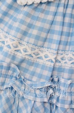 画像3: Angelic Pretty / Prettyフリルジャンパースカート（ギンガム）  サックス O-25-11-19-010-AP-OP-IG-OS