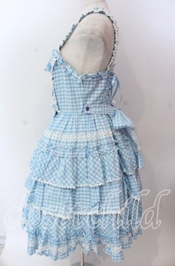 画像4: Angelic Pretty / Prettyフリルジャンパースカート（ギンガム）  サックス O-25-11-19-010-AP-OP-IG-OS