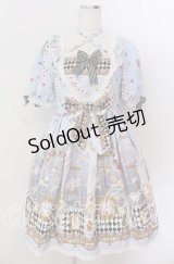 BABY,THE STARS SHINE BRIGHT / Alice in the Crystal Palace柄ワンピース  サックス O-25-11-19-011-BA-OP-OW-OS