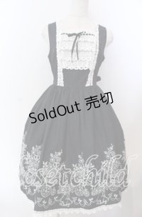 BABY,THE STARS SHINE BRIGHT / 花車刺しゅうジャンパースカートII  クロ O-25-11-19-020-BA-OP-YM-OS