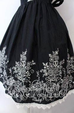 画像3: BABY,THE STARS SHINE BRIGHT / 花車刺繍ジャンパースカート  クロ O-25-11-19-020-BA-OP-YM-OS