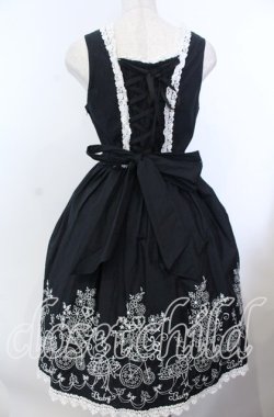 画像4: BABY,THE STARS SHINE BRIGHT / 花車刺繍ジャンパースカート  クロ O-25-11-19-020-BA-OP-YM-OS