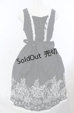 画像4: BABY,THE STARS SHINE BRIGHT / 花車刺しゅうジャンパースカートII  クロ O-25-11-19-020-BA-OP-YM-OS