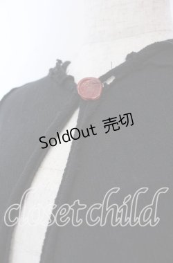 画像2: alice auaa / season42 [Beauty of Lamb] コットンニットフードイレギュラーカーデ  ブラック O-25-11-19-022-AA-TO-IG-OS