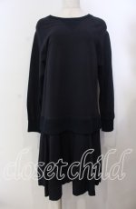 画像1: Jane Marple Dans Le Salon / Silket fleece sweat dress ドレス Ｍ ネイビー O-25-11-19-023-JM-OP-IG-ZT099 (1)