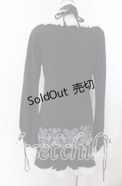 画像3: PUTUMAYO / レース配色ホルターネックカットワンピース  ブラック×ホワイト O-25-11-19-024-PT-OP-IG-OS