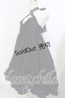 画像2: PEACE NOW / ストライプサテンホルターワンピース Ｍ ブラック×ブルー O-25-11-19-025-PU-OP-IG-OS