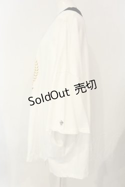 画像3: TRAVAS TOKYO / VネックBIG Tシャツ F ホワイト O-25-01-20-057-PU-TS-YM-ZI