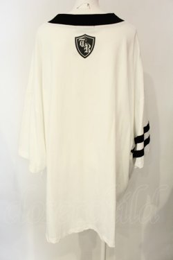 画像4: TRAVAS TOKYO / VネックBIG Tシャツ F ホワイト O-25-01-20-057-PU-TS-YM-ZI