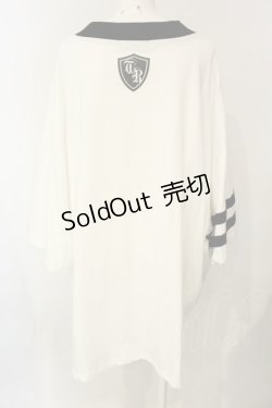 画像4: TRAVAS TOKYO / VネックBIG Tシャツ F ホワイト O-25-01-20-057-PU-TS-YM-ZI