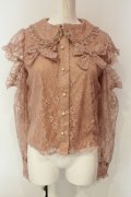Swankiss / PI ribbon lacy B/L ブラウス  ピンク O-25-01-20-017-CA-BL-IG-OS