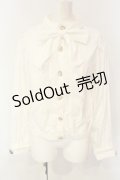 Swankiss / classic ribbon B/L ブラウス  シロ O-25-01-20-021-CA-BL-IG-OS