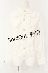Swankiss / classic ribbon B/L ブラウス  シロ O-25-01-20-021-CA-BL-IG-OS