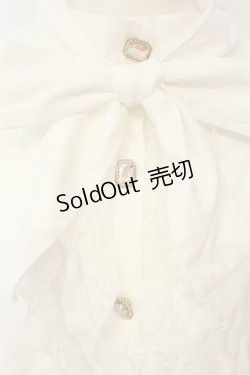 画像2: Swankiss / classic ribbon B/L ブラウス  シロ O-25-01-20-021-CA-BL-IG-OS