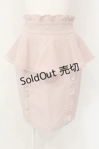 Honey Cinnamon / チュールレイヤードペプラムスカート  ピンク O-25-01-20-024-LO-SK-IG-OS