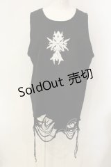 REFLEM / ダメージデザインタンクトップ F ブラック O-25-01-21-057-PU-TO-OW-ZT280