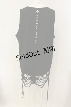 画像3: REFLEM / ダメージデザインタンクトップ F ブラック O-25-01-21-057-PU-TO-OW-ZT280