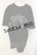 REFLEM / ラインストーンロゴ半袖Tシャツ F ブラック O-25-01-21-059-PU-TO-OW-ZT280