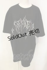 REFLEM / ラインストーンロゴ半袖Tシャツ F ブラック O-25-01-21-059-PU-TO-OW-ZT280