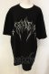 画像1: REFLEM / ラインストーンロゴ半袖Tシャツ F ブラック O-25-01-21-059-PU-TO-OW-ZT280 (1)