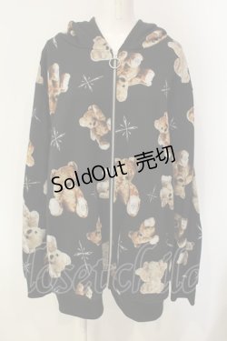 画像1: TRAVAS TOKYO / Myriad of bears ZIP Hoodie F ブラック O-25-01-21-060-PU-TO-OW-ZI