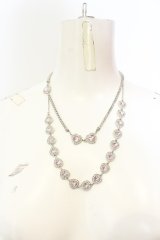 Swankiss / SX heart line N/C ネックレス  シルバー×ピンク O-25-01-22-006-CA-AC-IG-OS