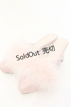 画像1: Swankiss / doll fancy suger mule シューズ L ピンク O-25-01-22-007-CA-SH-IG-ZT-K002