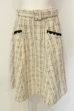 画像1: 【SALE】axes femme / ベルト付ツイードスカート M アイボリー O-25-01-23-042-AX-SK-IG-ZT238 (1)