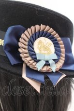 画像2: 【SALE】axes femme POETIQUE / ロゼットブローチ付きカンカン 57.5ｃｎ クロ O-25-05-30-1090-AX-AC-OW-ZT087 (2)