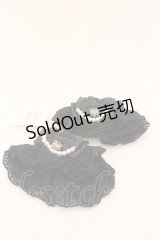 axes femme kawaii / レーシーお袖留め  クロ O-25-01-24-041-AX-ZA-OW-OS
