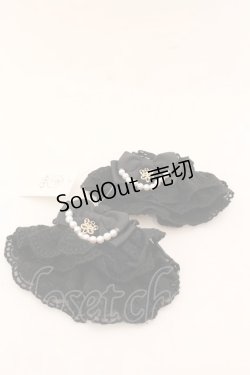 画像1: axes femme kawaii / レーシーお袖留め  クロ O-25-01-24-041-AX-ZA-OW-OS