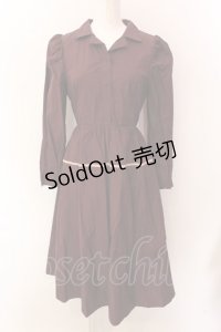 LEBECCA boutique / 切り開きにいくワンピース F バーガンディ O-25-01-25-065-EL-OP-OW-OS