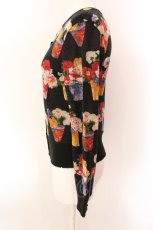 画像2: 【SALE】Jane Marple Dans Le Salon / Sunday morningカーディガン M クロ O-25-01-25-081-JM-TO-IG-ZT466 (2)