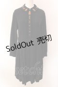 Jane Marple Dans Le Salon / Royal chocolate EMB dormitory dress ドレス M クロ O-25-01-25-082-JM-OP-IG-OS