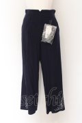 axes femme / 裾刺繍麻調パンツ M コン O-25-01-26-085-AX-PA-OW-ZY