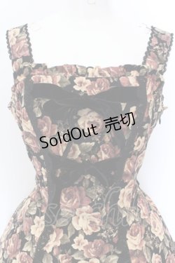 画像2: Moi-meme-Moitie / 薔薇ダブルリボンジャンパースカート 2 ベージュ×ブラック O-25-01-26-089-MO-OP-IG-OS