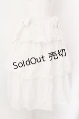 axes femme kawaii / コットンレーススカート M シロ O-25-01-26-009-AX-SK-OW-OS