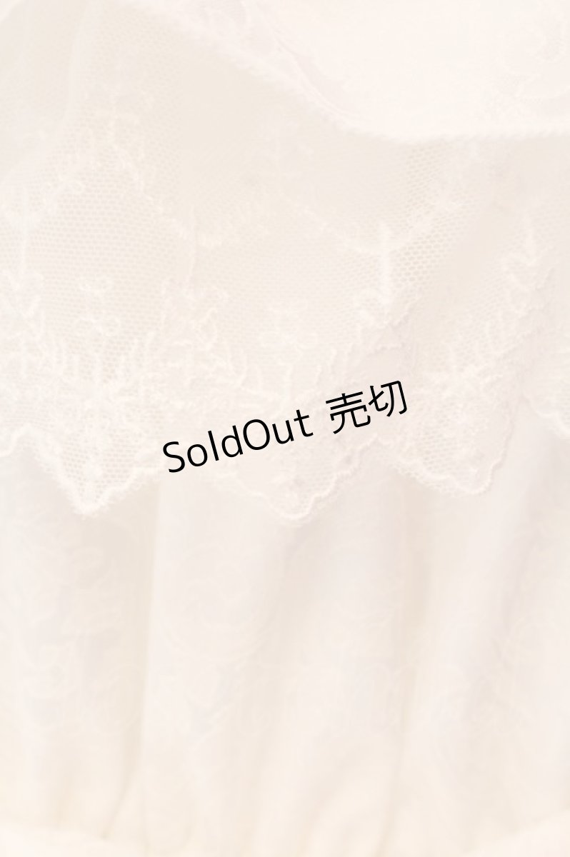 画像2: Vallee lys / Coquelicot Dress midi length Jacquard  ホワイト O-25-01-26-010-GO-OP-OW-OS (2)
