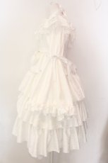 画像4: Vallee lys / Coquelicot Dress midi length Jacquard  ホワイト O-25-01-26-010-GO-OP-OW-OS (4)