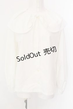画像1: MILK / Shellカラーブラウス  シロ O-25-01-26-011-ML-BL-OW-OS