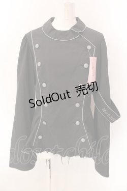 画像1: metamorphose / 【プラスサイズ】Little Nurse 長袖ブラウス 2 クロ O-25-01-26-028-ME-BL-OW-OS