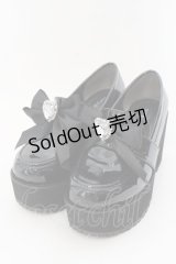 DearMyLove / ビジューリボン厚底ローファー 23.0ｃｍ クロ O-25-01-27-039-EL-SH-OW-OS